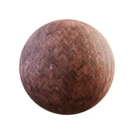 Red brick herringbone pavement 2